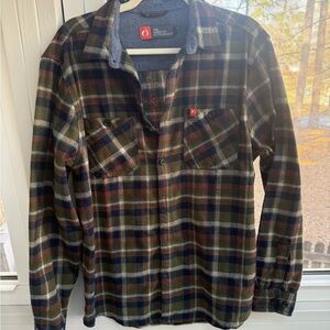 American Outdoorsman Warm Plaid Button Down Shirt for Women